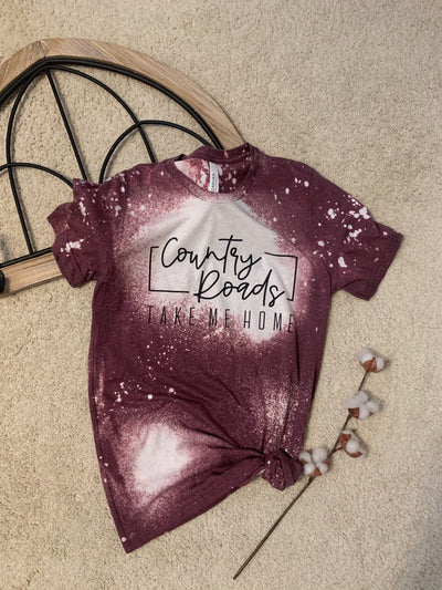 Country Roads Bleached Tee