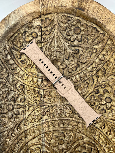 Leopard Engraved iWatch Band