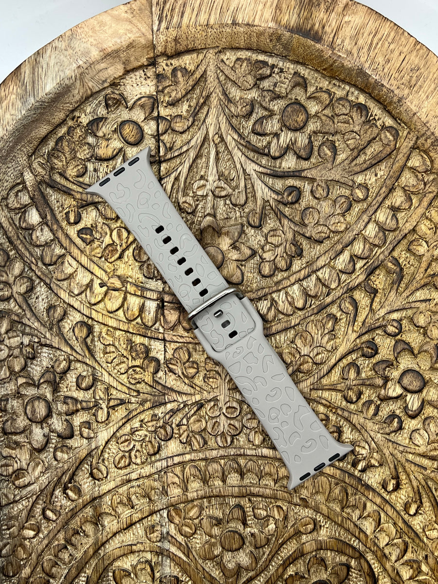 Leopard Engraved iWatch Band